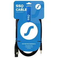 Ssq Xlrmi3 - Xlr female Jack stereo 3,5 mm cable , 3 m  Ss-2074 5904161823179 Nglssqkab0123
