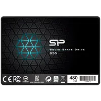 Silicon Power Slim S55 2.5 480 Gb Serial Ata Iii Tlc  Sp480Gbss3S55S25 4712702629408 Diaslpssd0008