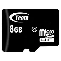 Team Group Memory  flash cards 8Gb Micro Sdhc Class 4 with Adapter 0765441419773