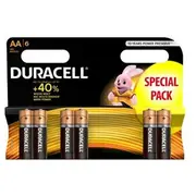 Aa Lr6 baterijas 1.5V Duracell Basic sērija Alkaline Mn1500 iepakojumā 6 gb.  Bataa.alk.db6 5000394152458