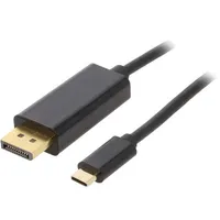 Akyga cable Ak-Av-16 Usb type C - Displayport 1.8M  5901720136787