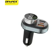 Awei zestaw głośnomówiący C-843 z transmiterem Fm, Bluetooth 5.0, Mp3, 1Xusb1Xusb-C czarny black  C843 6954284005401