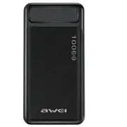 Awei P5K ārējais akumulators Powerbank  10000 mAh 10.5W Usb-A melns 6954284094009 85076000