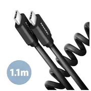 Axagon Data and charging cable, 1.1 m  Bucm-Cm20Tb Usb Type C to 8595247906236