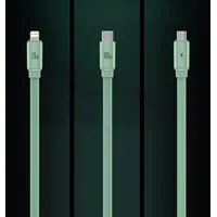 Baseus Traction Series 3-In-1 retractable cable Usb Type C - micro  Lightning Power Delivery 100W 1.7M green Caqy000006 6932172610272