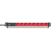 Brennenstuhl 1390007118 power extension 2 m 8 Ac outlets Indoor Black, Red  344825 4007123662708 Wlononwcrrzln