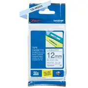 Brother Tzemq531 12 Black On Pastel Blue  4977766770491