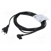 Cable 2X0.75Mm2 Cee 7/16 C plug,IEC C7 female angled Pvc  Savkabelcl-186 Cl-186