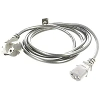 Cable 3X0.75Mm2 Cee 7/7 E/F plug angled,IEC C13 female Pvc  Savkabelcl-98