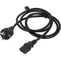 Cable 3X0.75Mm2 Cee 7/7 E/F plug,IEC C13 female Pvc 1.8M  Savkabelcl-138