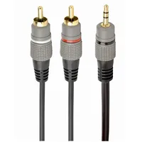 Cable Audio 3.5Mm To 2Rca 1.5M / Gold Cca-352-1.5M Gembird  2-8716309104760 8716309104760
