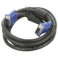 Cable D-Sub 15Pin Hd plug,both sides black 3M Øcable 8Mm  Cg341Ad-3.0
