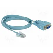 Cable D-Sub 9Pin socket,RJ45 plug Pvc 1M blue  Delock-63341 63341