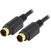 Cable Din mini 4Pin plug,both sides 1M Plating gold-plated  Cable-465/1.0 50057