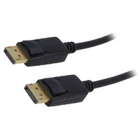Cable Displayport 1.2 plug,both sides 1.8M black  Ak-Av-10