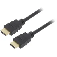 Cable Hdcp 2.2,Hdmi 2.0 Hdmi plug,both sides Pvc 2M black  Goobay-61159 61159