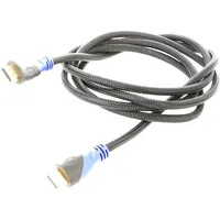 Cable Hdmi 1.4 plug,both sides Len 2M black 30Awg  Savkabelcl-48