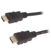 Cable Hdmi 1.4 plug,both sides Pvc 1.5M black  Qoltec-50408 50408