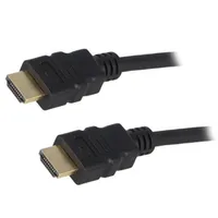 Cable Hdmi 1.4 plug,both sides Pvc 2M black  Qoltec-50407 50407