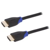 Cable Hdmi 2.0 plug,both sides 1M black  Ch0061