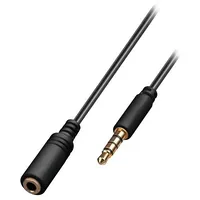 Cable Jack 3.5Mm 4Pin socket,Jack 3,5Mm plug 0.5M black  Avk-181-050Bk 62476