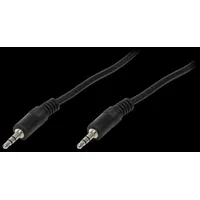 Cable Jack 3.5Mm plug,both sides 3M black  Ca1051