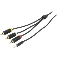 Cable Jack 3.5Mm plug,RCA plug x3 2M Plating gold-plated  Bcjbh