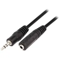 Cable Jack 3.5Mm socket,Jack plug 3M black Pvc  Cv202-030-Pb