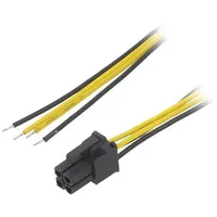 Cable mains Atx P4 female,wires 0.45M  Ak-Sc-21