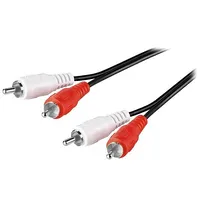 Cable Rca plug x2,both sides 2.5M Plating nickel plated  Cable-453/2.5 50407