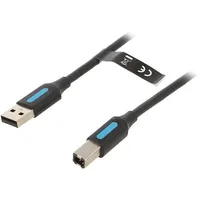 Cable Usb 2.0 A to B Vention Coqbd 2M Black  Coqbh 6922794748576 055496