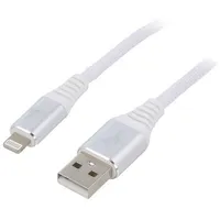 Cable Usb 2.0 Apple Lightning plug,USB A plug gold-plated 1M  Cc-Usb2B-Amlm-1Bw2 Cc-Usb2B-Amlm-1M-Bw2
