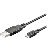 Cable Usb 2.0 A plug,USB B micro plug 3M black Core Cu  Usb-Micbm-3.0Bk 93920