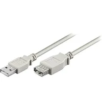 Cable Usb 2.0 A socket,USB plug 5M grey 480Mbps  Cab-Ext/5 68717