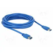 Cable Usb A socket,USB plug gold-plated 5M blue Cu 5Gbps  Delock-82541 82541