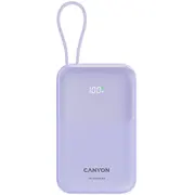 Canyon power bank Onpower 101 built-in cable 10000 mAh Pd22.5W Purple  Cns-Cpb101Pu 5291485017378