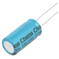Capacitor electrolytic Tht 220Uf 100Vdc Ø12.5X25Mm Pitch 5Mm  Le2A221Mi250A00Ce0