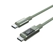 Choetech Xcc-1068 Pd 60W Usb-C - Cable with Display 1.2 m Green  01.02.04.Xx-Xcc-1068-Gr 6932112112231
