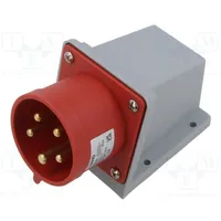 Connector Ac supply socket male 32A Iec 60309 Ip44 Pin 5  Qx-354
