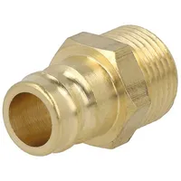 Connector connector pipe max.15bar Enclos.mat brass Seal Fpm  K09H-Gz38 K09H Gz38