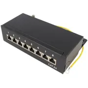 Connector Rj45 patch panel Cat 6A black wall mount Idc  Log-Np0018B Np0018B