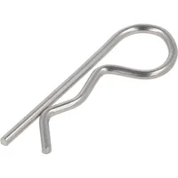 Cotter pin stainless steel Ø 3Mm L 72Mm Shaft dia 1016Mm  Gn1024-Ni-3-E Gn 1024-Ni-3-E