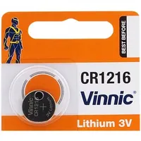 Cr1216 baterijas 3V Vinnic litija iepakojumā 1 gb.  Bat1216.Vnc1 3100000612399
