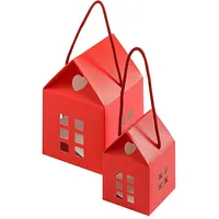 Dāvanu kastīte - māja, 80 x mm, sarkana  150-03728 9780201379549