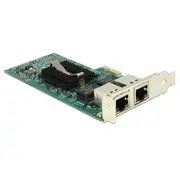Delock Pci Express x1 Network Card Gigabit Lan 2 x Rj45 Rtl8111  89944 4043619899449