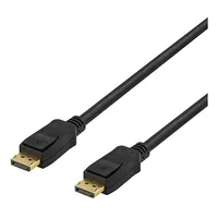 Deltaco Displayport monitor cable, Ultrahd in 30Hz, 10M, 20-Pin ha - ha, gold plated connectors, black / Dp-4100  553002000166 733304801022