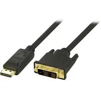 Deltaco Displayport to Dvi-D Single Link Monitor Cable, Full Hd in 60Hz, 3M, black, 20-Pin ha - 18  1-Pin / Dp-2030 201708010017 734000465033