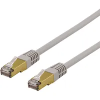 Deltaco S / Ftp Cat6A ielāpu kabelis, delta sert, Lszh, 1M, pelēks  202102181038 733304801898 Sftp-61Ah