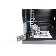 Digitus  Wall Mounting Cabinet Dn-10-06U-B Ip protection class Ip20 Front door Glass door, single opening type mounting cabinet Depth 300 mm Load capacity 30 kg Black 4016032466253