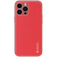 Dux Ducis Yolo elegant case made of soft Tpu and Pu leather for iPhone 13 Pro red  Apple Red 6934913045770
